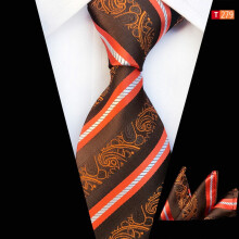 Men's Paisley Floral Necktie and Pocket Square Set