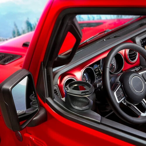 Left Window Cup Holder for Jeep Wrangler JL and Gladiator