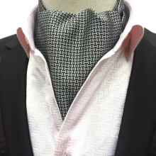 Men's Tuxedo Scarf with Polka Dot and Paisley Pattern
