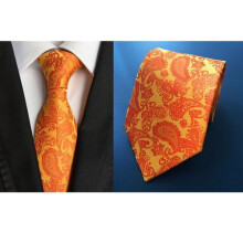 Men's Paisley Floral Jacquard Tie Wide 58"