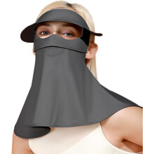 Sun Mask Ice Silk Scarf with Ear Hooks