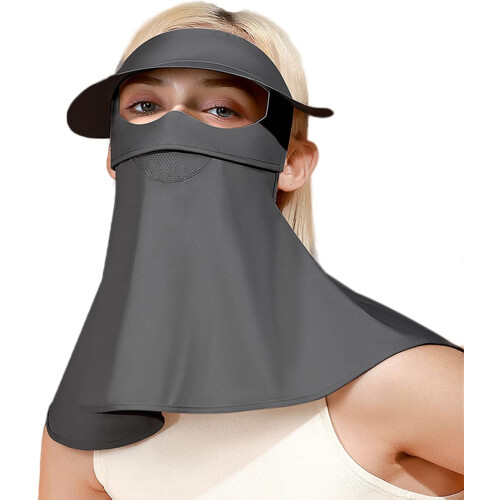 Sun Mask Ice Silk Scarf with Ear Hooks