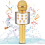 Bluetooth Wireless Karaoke Microphone for Kids Rose Gold 1