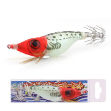 Squid Jig Lure Wooden Shrimp Bait 2#