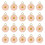 Flower Pendant Charm Keychain 20 pcs 1