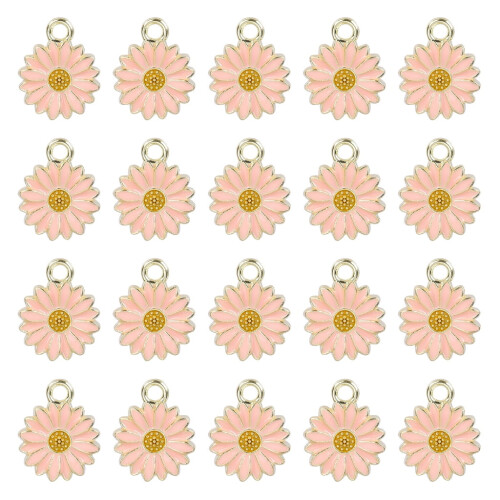 Flower Pendant Charm Keychain 20 pcs