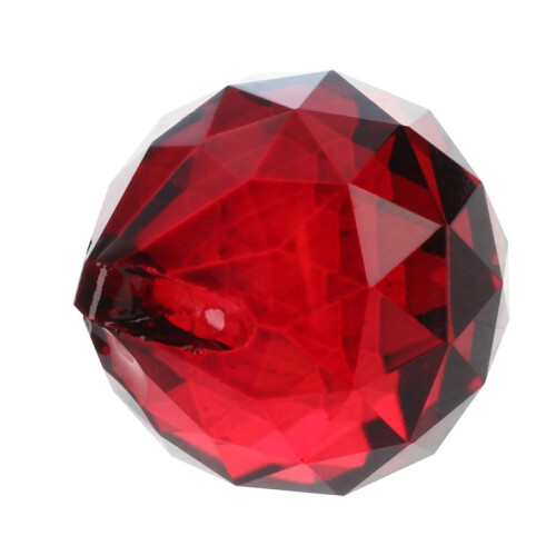 6pcs 30mm Red Crystal  Prisms 2