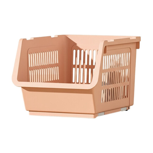 Stackable Storage Baskets with Wheels and Drainage 3-Piece 1