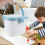 Blue PP Storage Bin with Lid 1 Piece 5