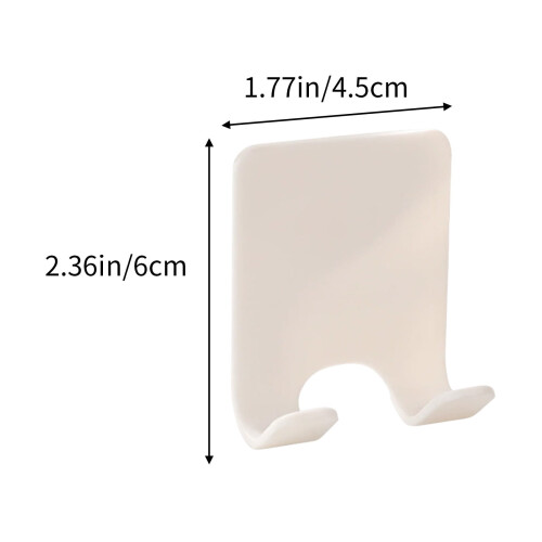 Bathroom Door-Mount Storage Rack with Double Hooks 1