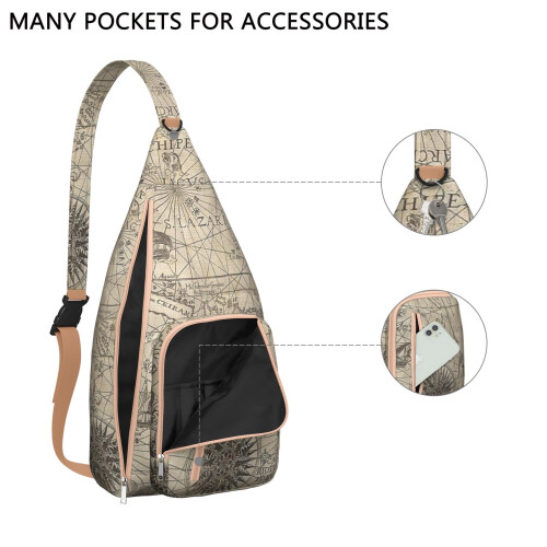 Travel Sling Bag Waterproof Scratch Resistant 1 Pack 1