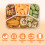 Bento Box Stackable 4-Compartment Lunch Container 4 Pack 2