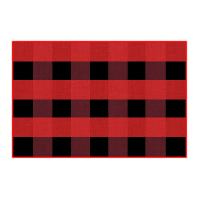 Christmas Buffalo Plaid Rug 15.7x23.6 Inch Washable Front