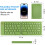 Mini Foldable Bluetooth Keyboard Aluminum 3-Device Sync 3