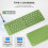 Mini Foldable Bluetooth Keyboard Aluminum 3-Device Sync 7