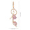 Women's High Heel Keychain Rhinestone Pendant 2