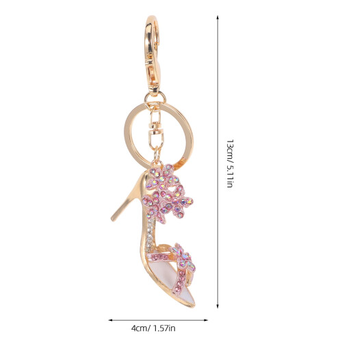 Women's High Heel Keychain Rhinestone Pendant 1
