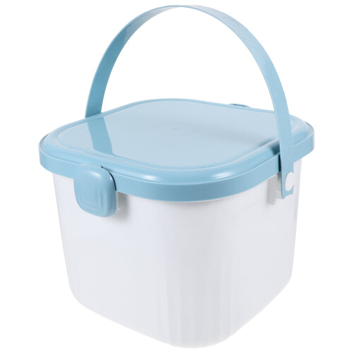 Blue PP Storage Bin with Lid 1 Piece 2