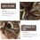 Masteelf messy bun hairpiece natural silk look assorted 8