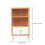 Miniature flower rack light brown wood 1 pack 2