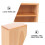 Miniature flower rack light brown wood 1 pack 3