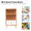 Miniature flower rack light brown wood 1 pack 5