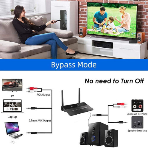 Bluetooth 5.0 Audio Adapter TX/RX RCA USB Dongle 1 Set 2