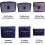 Packing Cubes Set Navy Blue Polyester 6-Piece 3