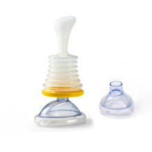(Adult Mask) Breathing Trainer Lung Capacity Exerciser Choking Emergency Rescue Mask CPR Aid Device