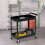 Workshop Trolley with Wheels, 2 Shelves, 150kg Load 3