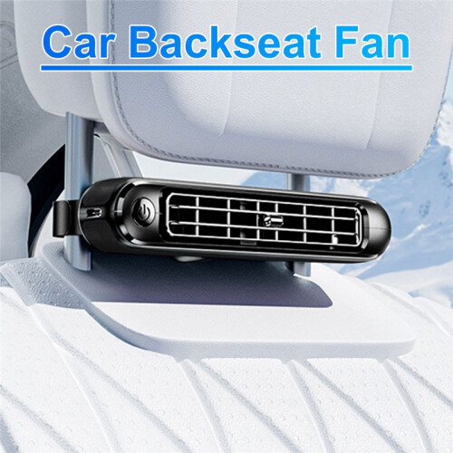 (multicolor) USB Car Headrest Cooling Fan Multicolor Rear Seat Air Circulation Fan 1