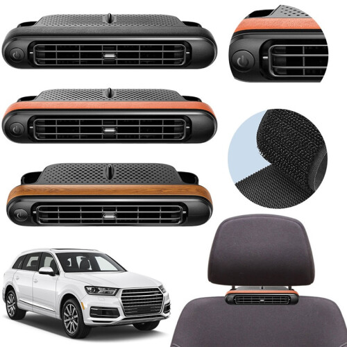 (multicolor) USB Car Headrest Cooling Fan Multicolor Rear Seat Air Circulation Fan 2