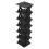 Unbranded Stackable Plastic Shoe Rack Black 2