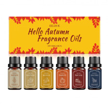 Fall Aromatherapy Essential Oil Set Warm Scent Cozy Ambiance Home Fragrance Oil Kit EELHOE