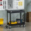 Workshop Trolley with Wheels, 2 Shelves, 150kg Load 4