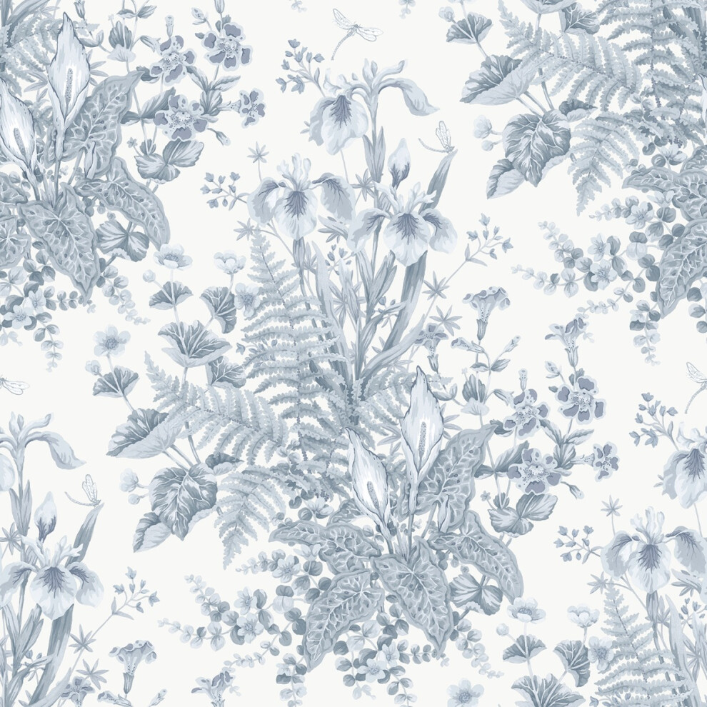 Rasch Wallpaper - Chelsea Ferns - Blue Wallpaper - Paper - Image 6