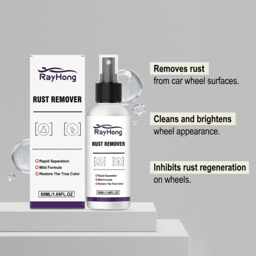 RAYHONG Wheel Rust Remover Cleaner – Wheel Hub Decontamination, Iron Dust & Rust Stain Removal 1