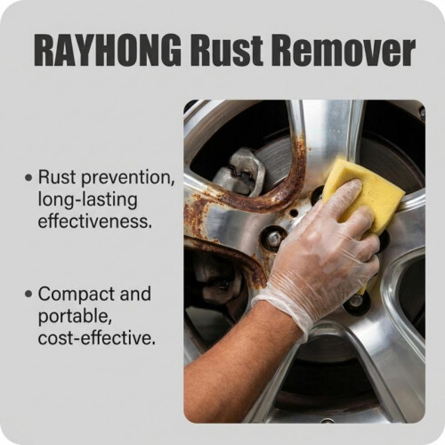 RAYHONG Wheel Rust Remover Cleaner – Wheel Hub Decontamination, Iron Dust & Rust Stain Removal 2