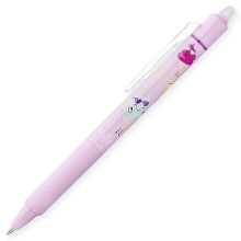 (Soft Pink/ Violet Ink) Pilot FR7 Clicker Erasable Rollerball Pen, Pool Party Edition