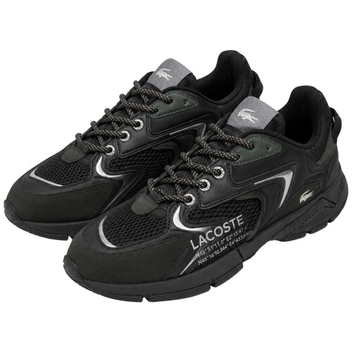 Lacoste (9.5, BLK/SIL) LACOSTE_SHOES_L003 BLK-GRY 6 1