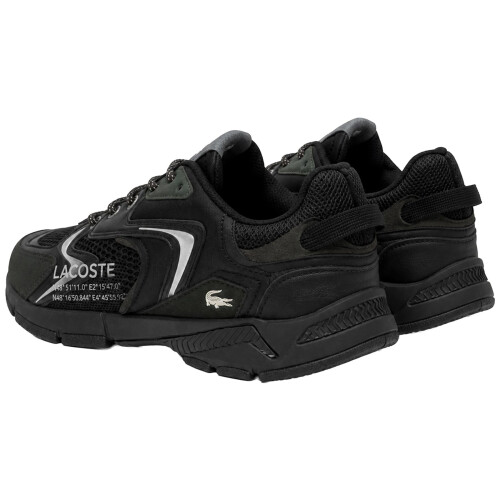 Lacoste (8, BLK/SIL) LACOSTE_SHOES_L003 BLK-GRY 6 2