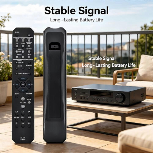 Audio Receiver Remote Control for Yamaha RAX33 ZU49260 R-S202 RS202BL Replacement Home Audio System Controller 1
