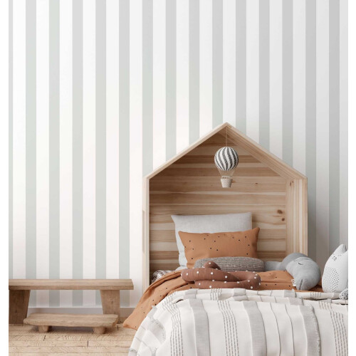 Muriva (Green) Ferdinand Stripe Wallpaper Muriva 2