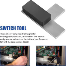 Depresor Magnético para Interruptor de Puerta de Horno HVAC FF75: Reemplazo para Controles HVAC Antiguos.
