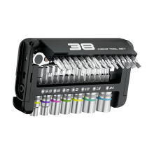 Strong Steel Ratchets Socket Set with 38 Piece & Convenient