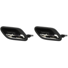 2X Rechts Schwarz mit Chrom Innentürgriff für E38 E39 51218226050
