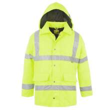 (XL, Yellow) Dunlop Unisex Adult Hi-Vis Safety Parka