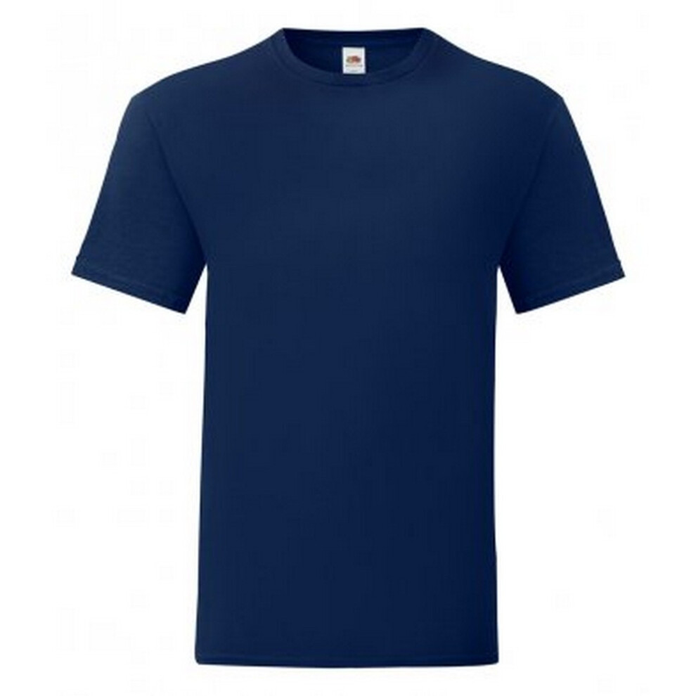 Fruit Of The Loom (L, Navy) Mens Iconic T-Shirt