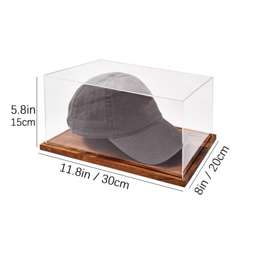 Acrylic Transparents Baseball Cap Display Case Flexible Baseball 2