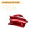 20PCS Key Fob Hardware with Keychain Rings for Bag Webbing,Red 1